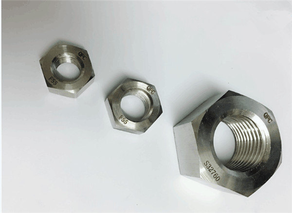 duplex 2205 / f55 / 1.4501 / s32760 pengikat stainless steel berat hex nut m20
